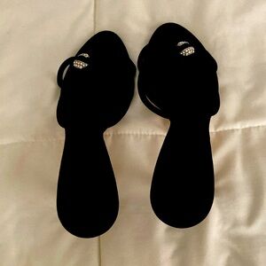 VICINI Suede leather size 38.5 Black